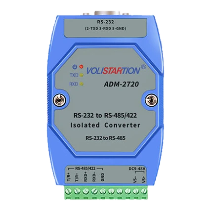 VOLISTARTION ADM-2720 isolated RS-232 to RS-485/RS-422 converter